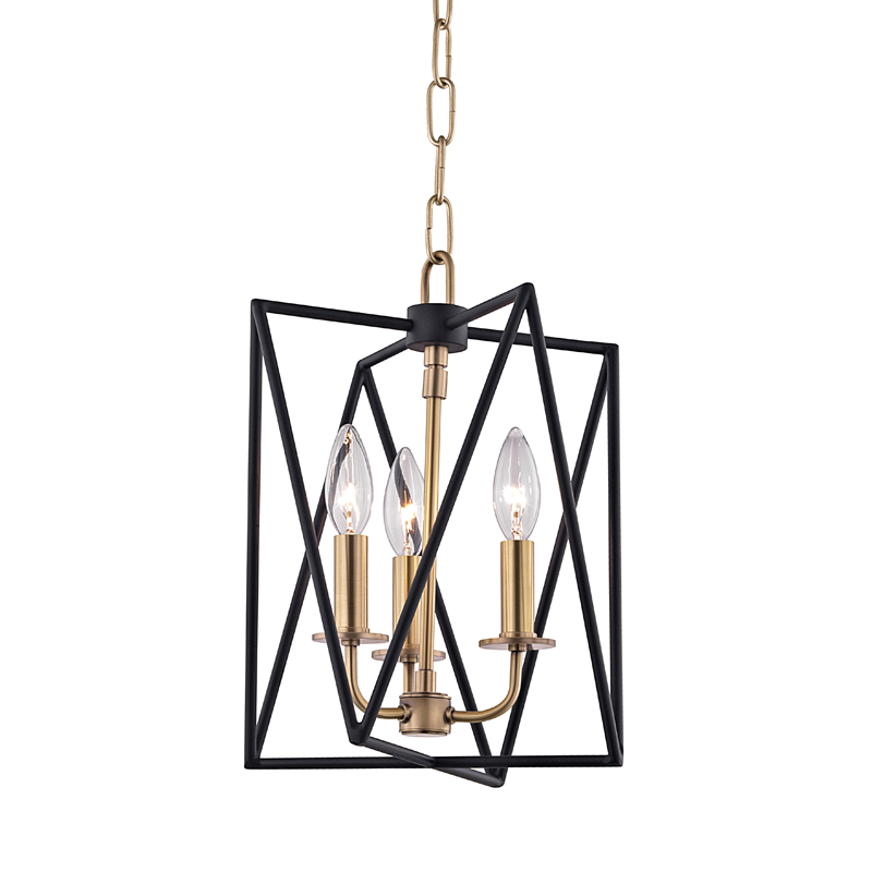 Laszlo Pendant 10.75" in aged brass — a Hudson Valley pendant for kitchens, entries, and dining rooms at Laurie Yapp Home.