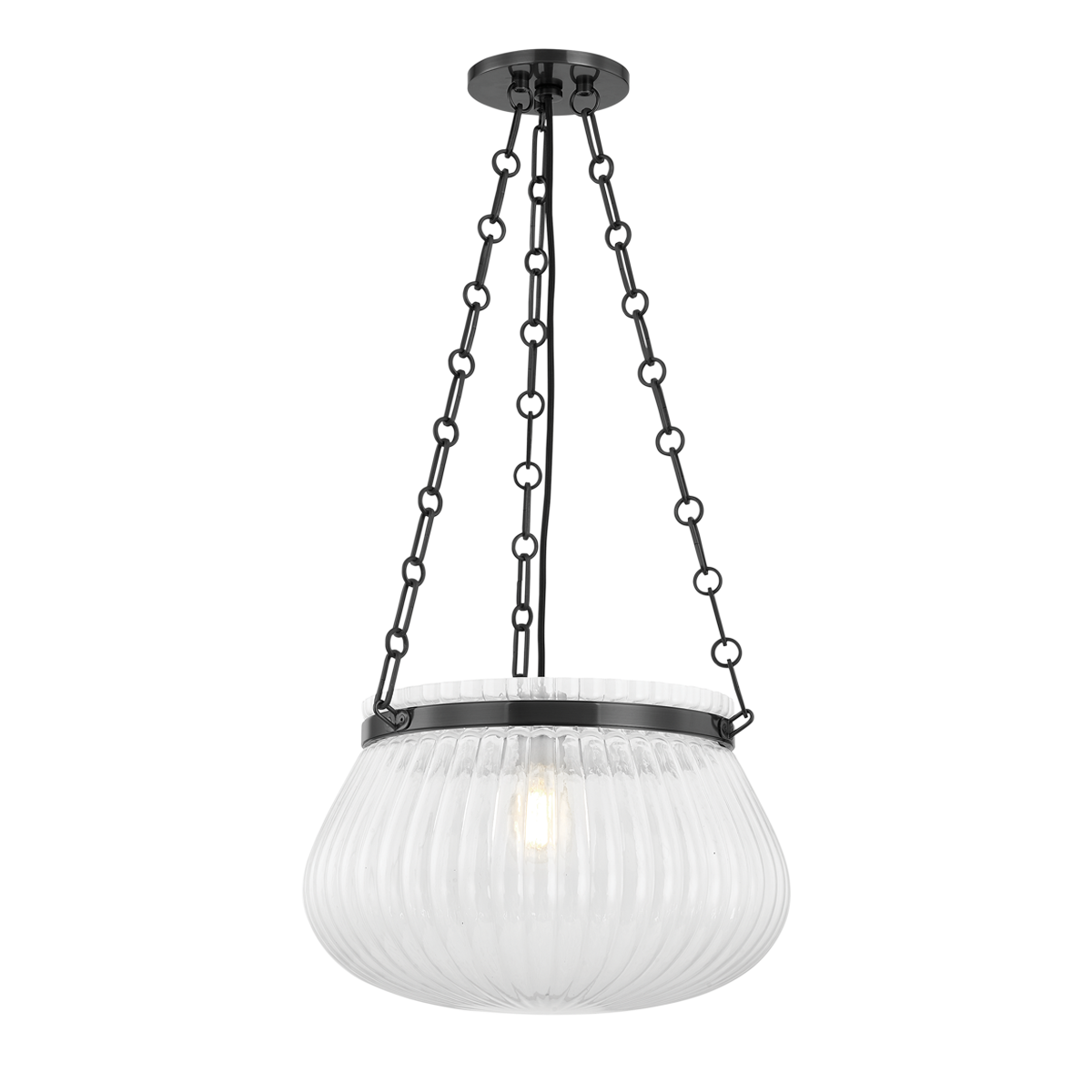 Granby Pendant 17" in aged brass — a Hudson Valley pendant for kitchens, entries, and dining rooms at Laurie Yapp Home.