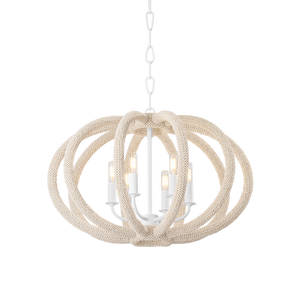 Lewiston Chandelier 24.5" — a Hudson Valley chandelier for dining rooms, entries, and living rooms at Laurie Yapp Home.