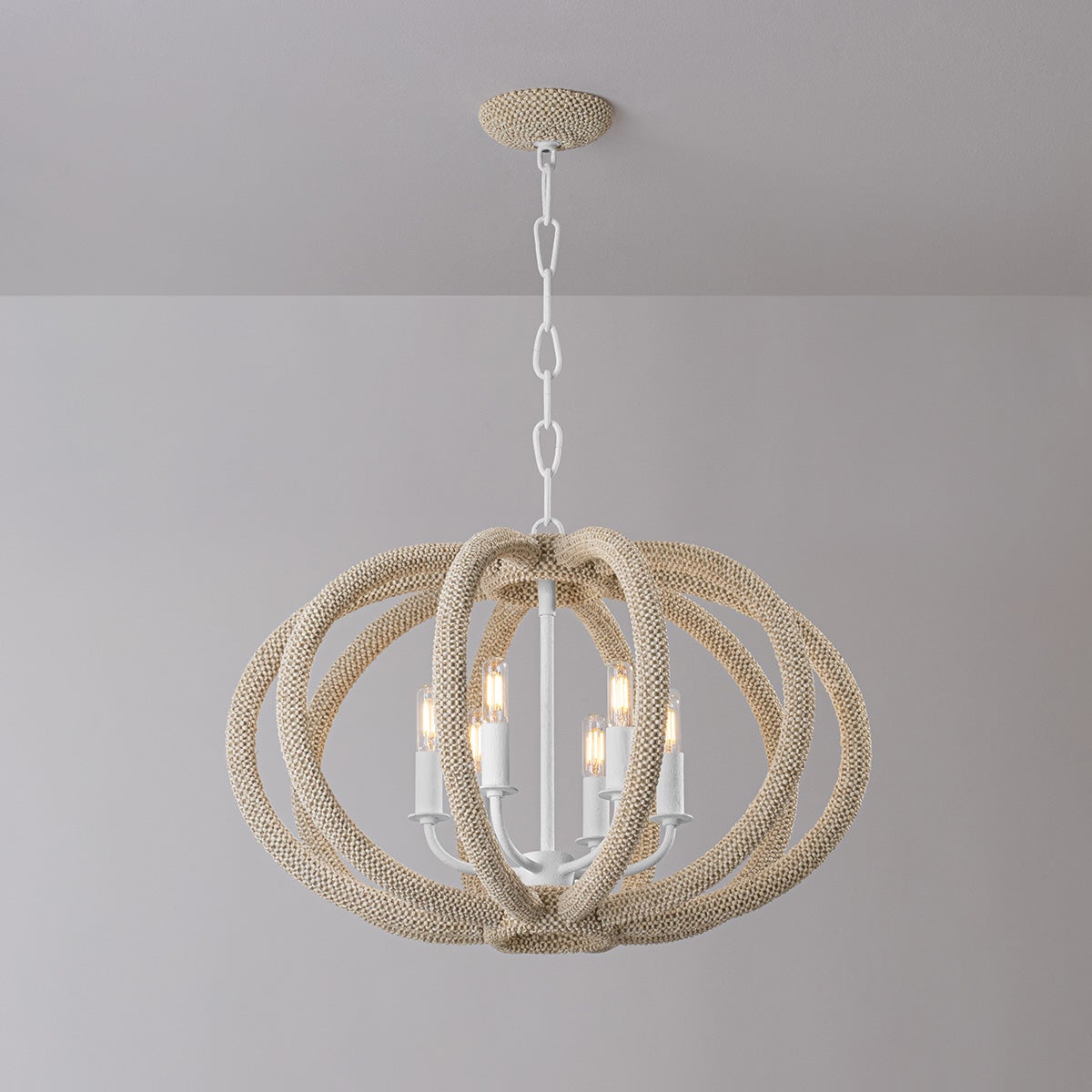 Lewiston Chandelier 24.5" — a Hudson Valley chandelier for dining rooms, entries, and living rooms at Laurie Yapp Home.