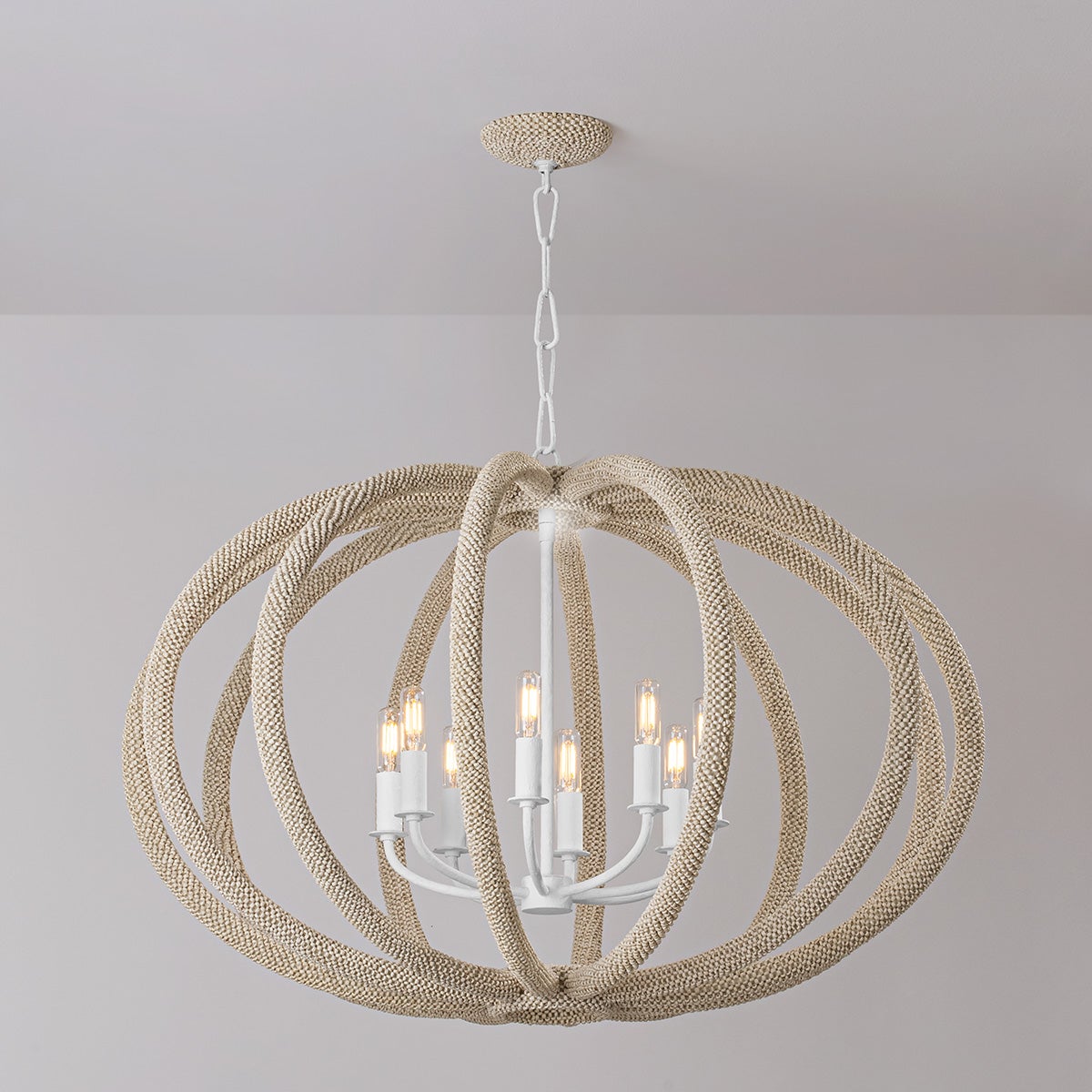 Lewiston Chandelier 34" — a Hudson Valley chandelier for dining rooms, entries, and living rooms at Laurie Yapp Home.