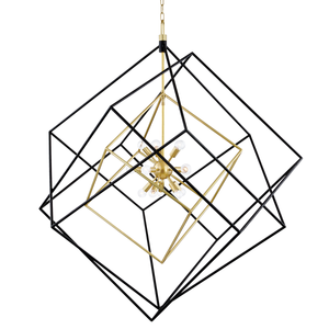 Roundout Chandelier 42" in aged brass — a Hudson Valley chandelier for dining rooms, entries, and living rooms at Laurie Yapp Home.