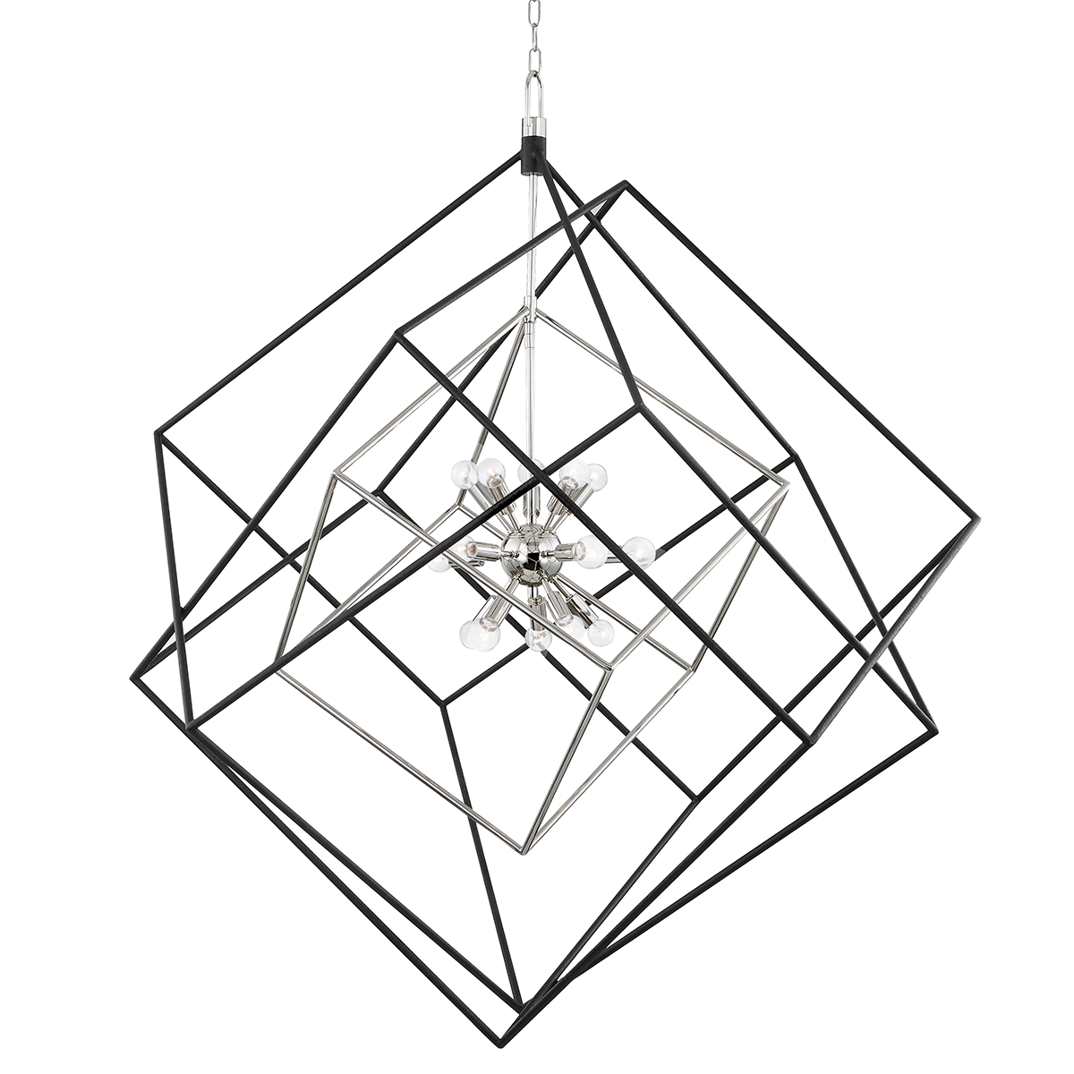 Roundout Chandelier 42" in aged brass — a Hudson Valley chandelier for dining rooms, entries, and living rooms at Laurie Yapp Home.