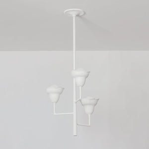 Alora Pendant shown from the front to reveal the shade shape and metal detail.