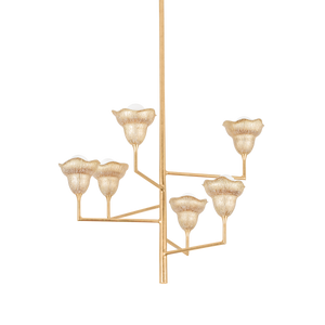 Alora Chandelier 32" — a Hudson Valley chandelier for dining rooms, entries, and living rooms at Laurie Yapp Home.