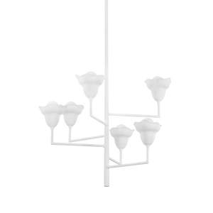Alora Chandelier 32" shown from a second angle to highlight the frame, arms, and shade detail.
