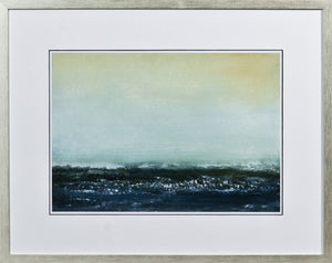 Sea View VI wall art featuring a serene ocean landscape with soft blue and green hues.