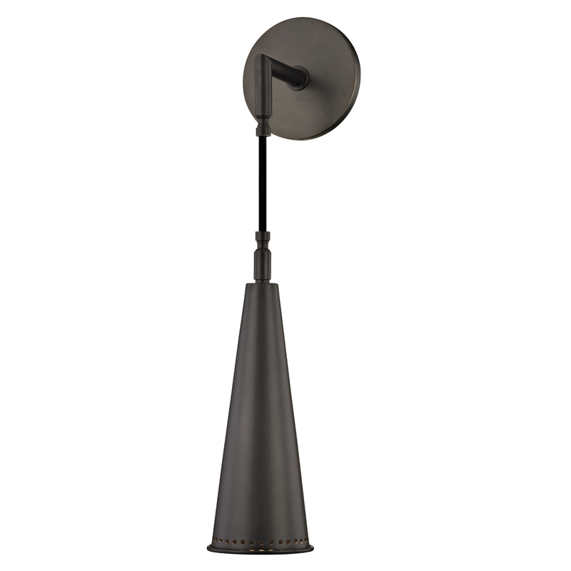 Alva Wall Sconce 4.75" in aged brass — a Hudson Valley wall sconce for bathrooms, hallways, and living rooms at Laurie Yapp Home.