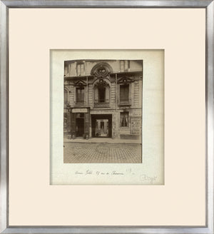 Rue De Paris – Ancient Hotel wall art featuring a vintage photograph of a hotel entrance.