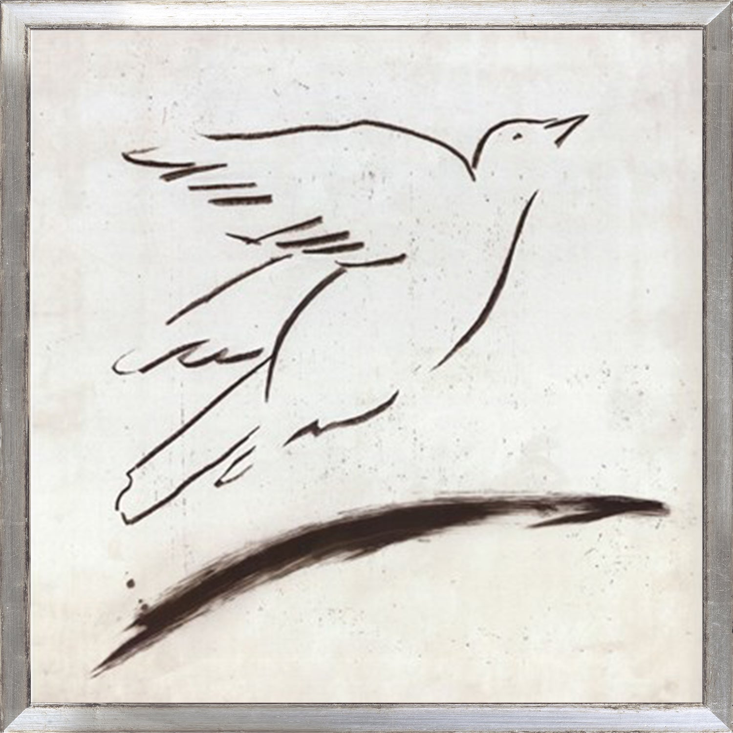 Bird & Owl Line Quartet Bundle — nature and landscape fine art print shown from another angle