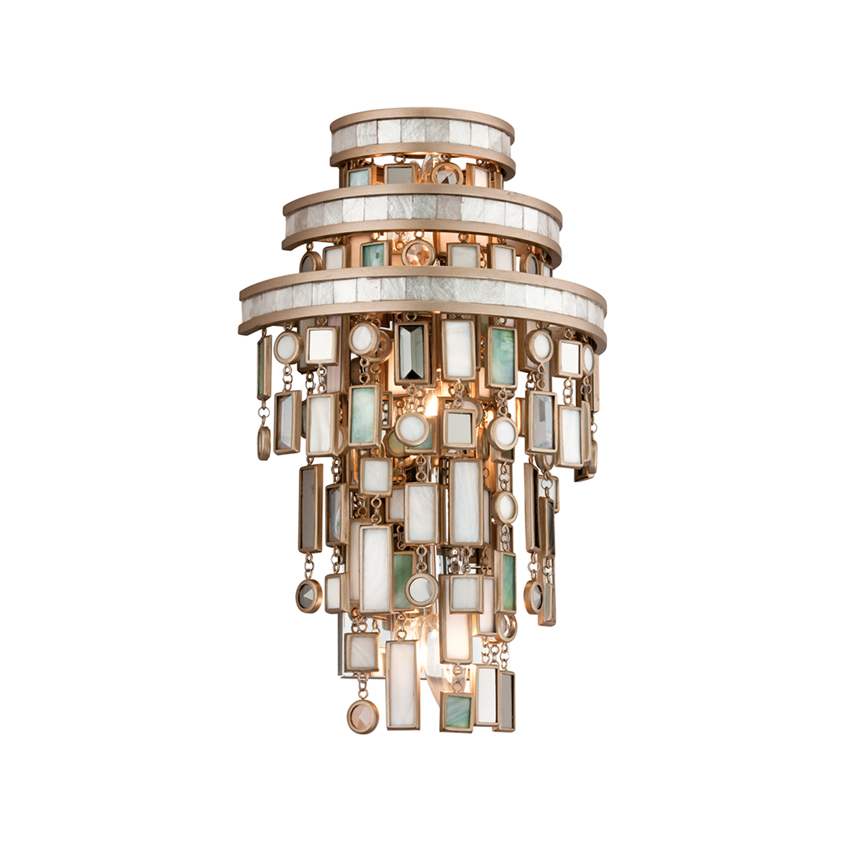 Dolcetti Wall Sconce 10" — a Corbett wall sconce for bathrooms, hallways, and living rooms at Laurie Yapp Home.