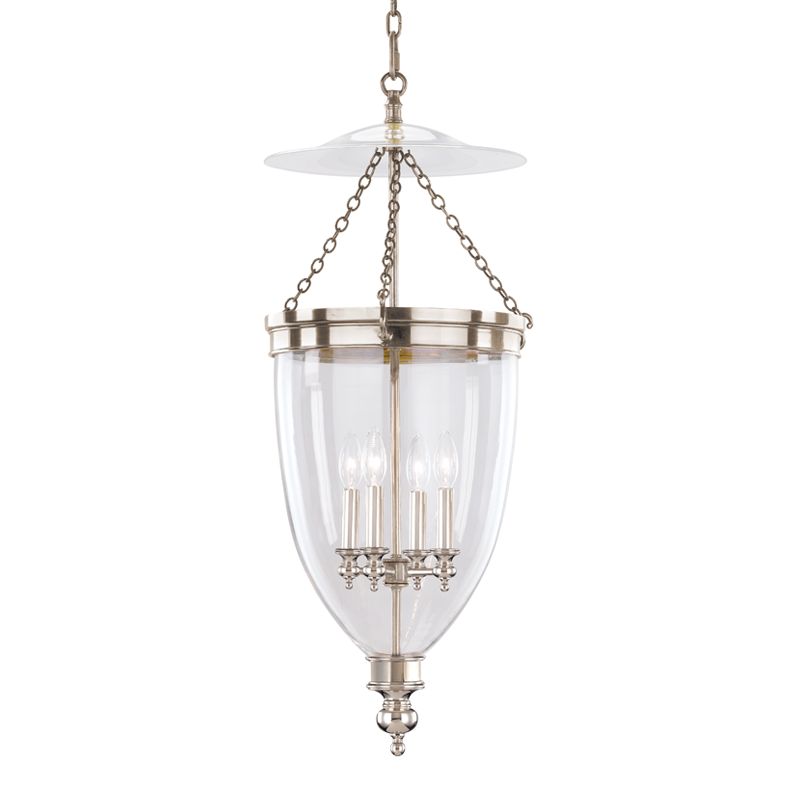 Hanover Pendant 15.5" in aged brass — a Hudson Valley pendant for kitchens, entries, and dining rooms at Laurie Yapp Home.