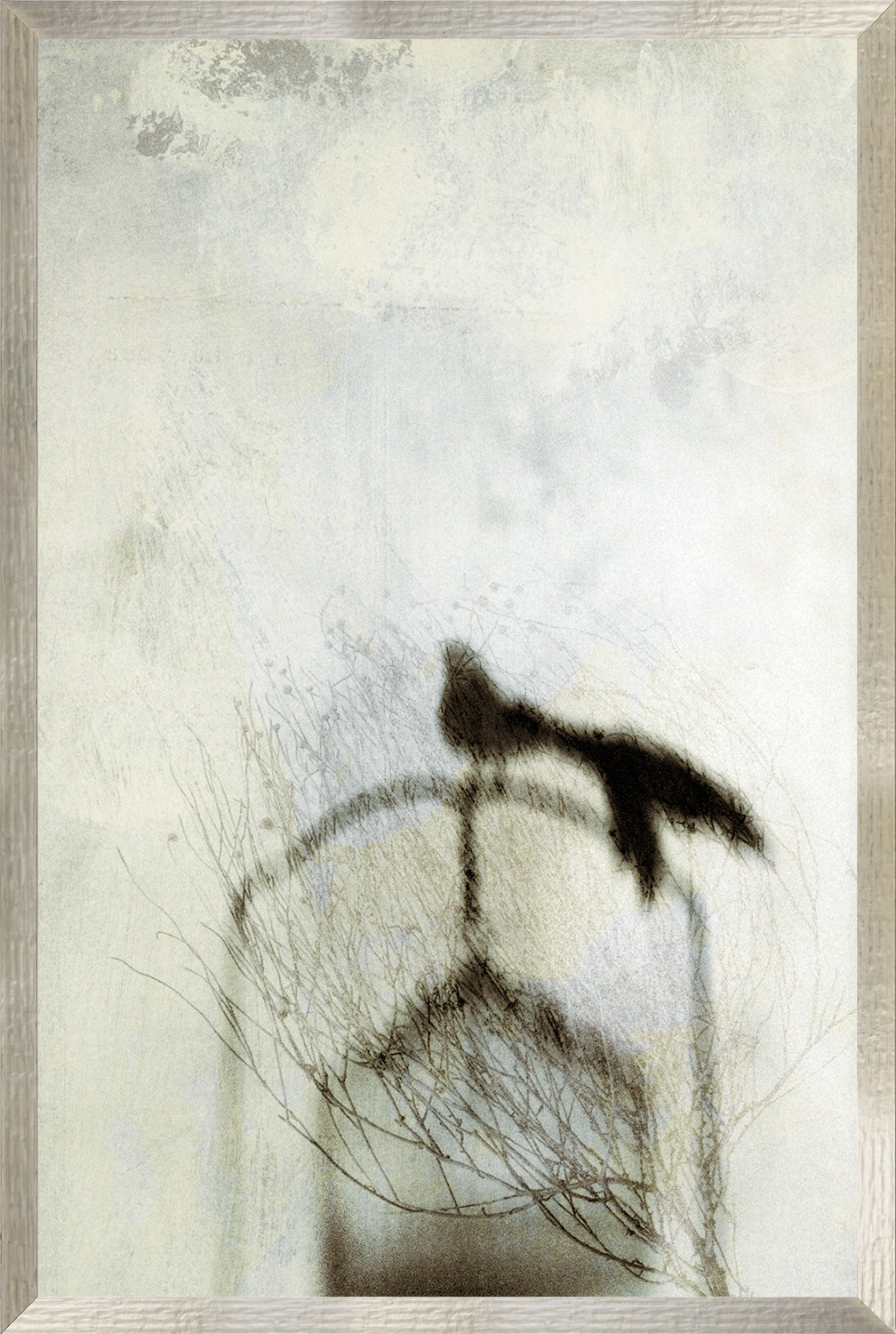 Floral in Flight & Uncaged Pair Bundle — figurative fine art print shown from another angle