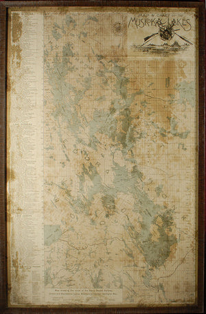 Map – Muskoka Lakes wall art