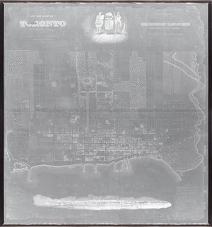 Map – City & Liberties Of Toronto wall art