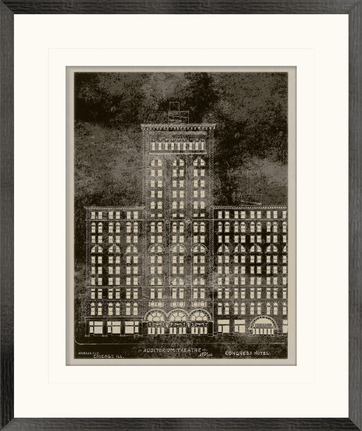Auditorium Theatre — architecture and travel fine art print in neutral tones at Laurie Yapp Home
