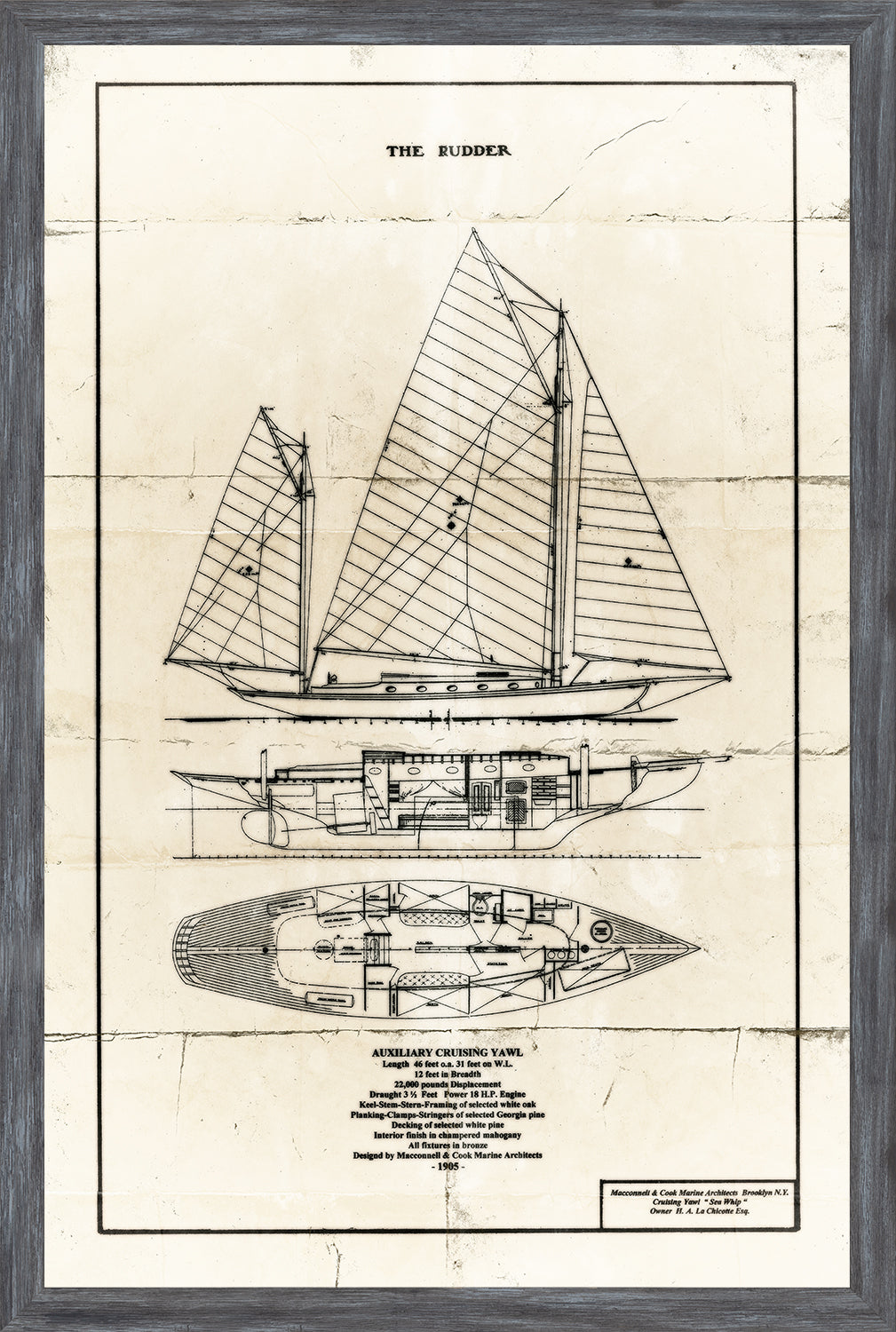 Cruising Yawl — still life fine art print in neutral tones at Laurie Yapp Home