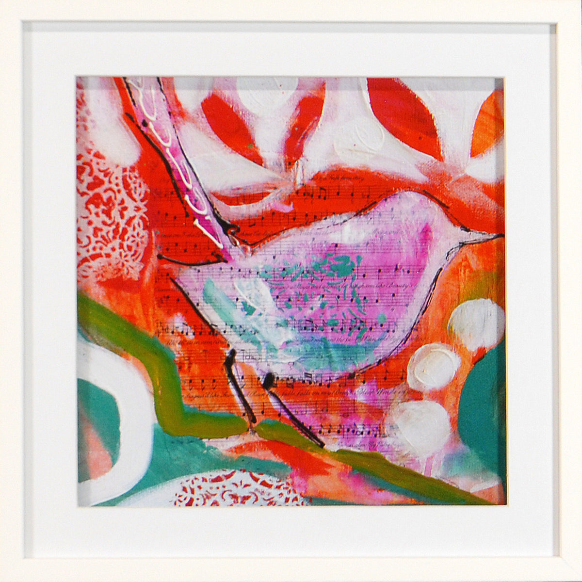 Petite Bird Quartet Bundle — figurative fine art print shown from another angle