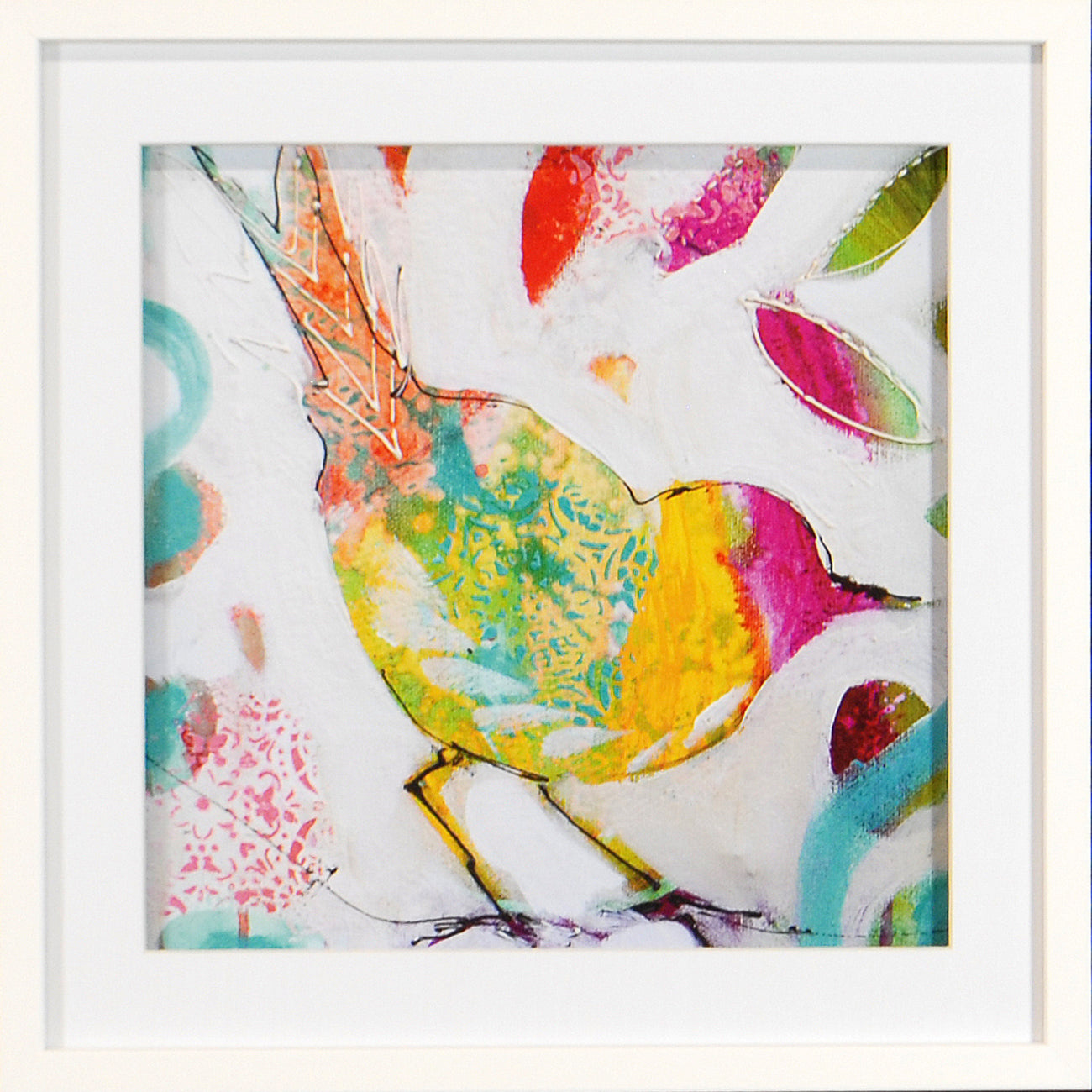 Petite Bird Quartet Bundle — figurative fine art print shown from another angle