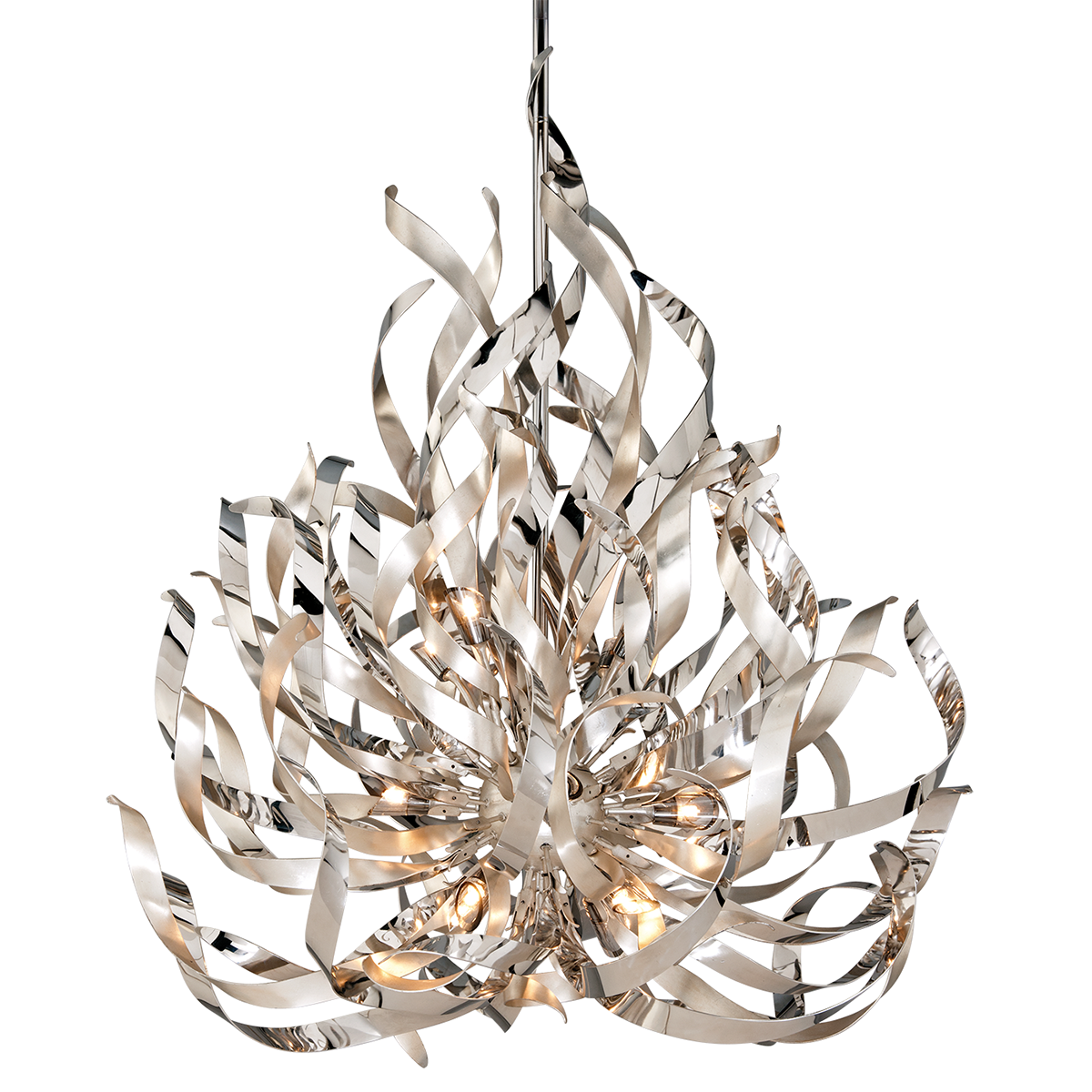 Graffiti Chandelier 44" — a Corbett chandelier for dining rooms, entries, and living rooms at Laurie Yapp Home.