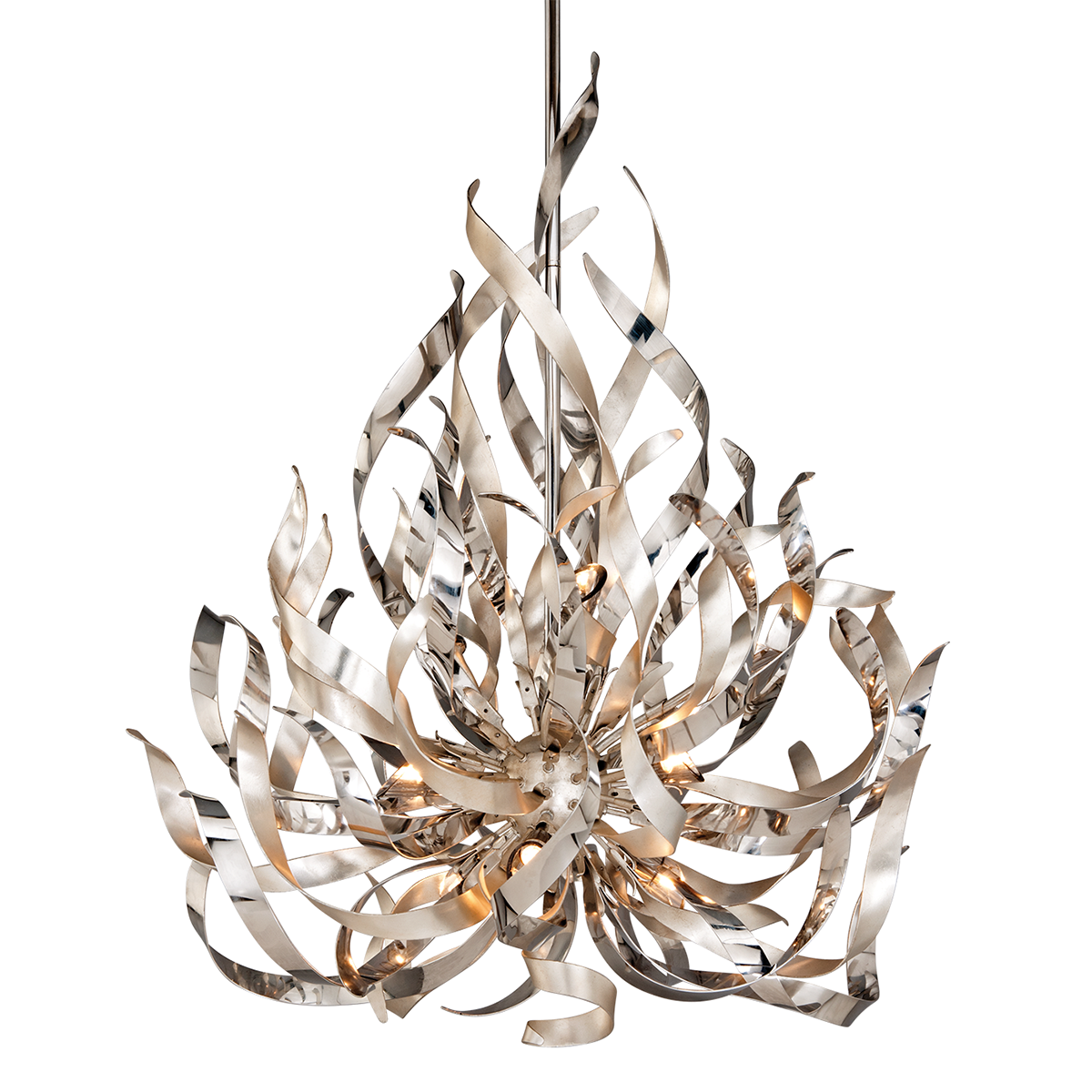 Graffiti Chandelier 34" — a Corbett chandelier for dining rooms, entries, and living rooms at Laurie Yapp Home.