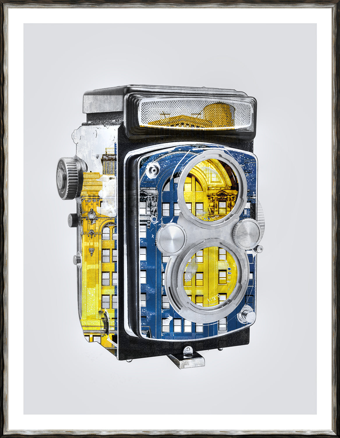 Vintage Camera II — architecture and travel fine art print in cool tones at Laurie Yapp Home
