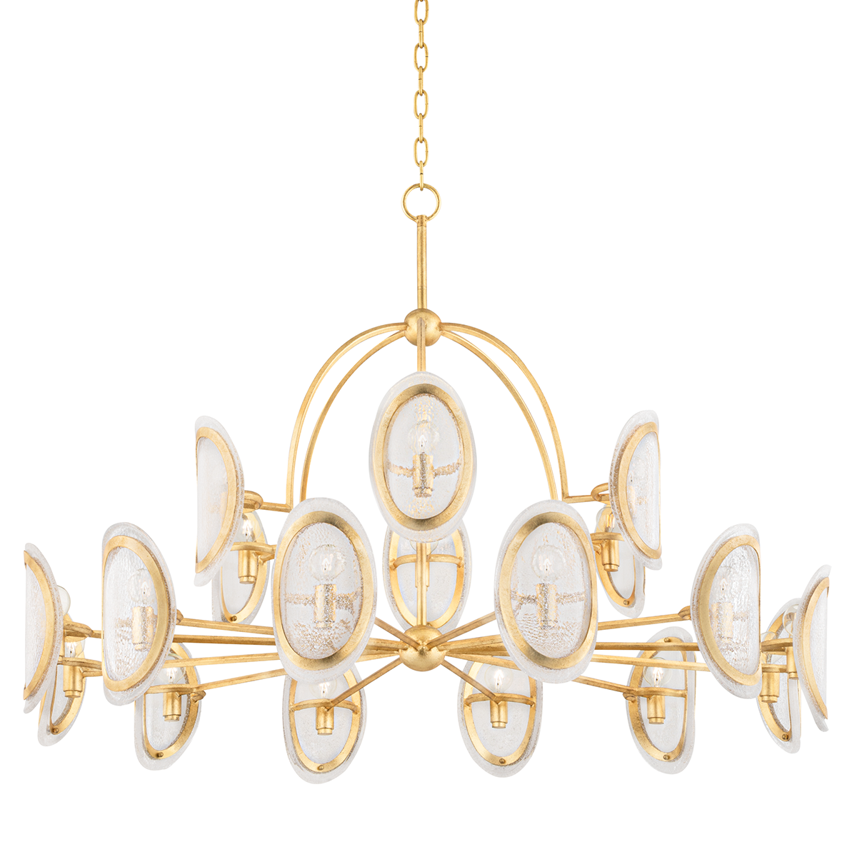 Danes Chandelier 50" — a Hudson Valley chandelier for dining rooms, entries, and living rooms at Laurie Yapp Home.