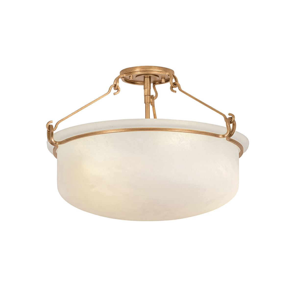 Lowerre Semi Flush 21.75" — a Hudson Valley semi flush for hallways, bedrooms, and entryways at Laurie Yapp Home.