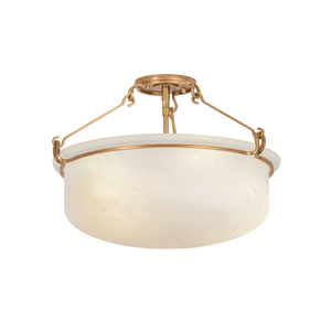 Lowerre Semi Flush 21.75" — a Hudson Valley semi flush for hallways, bedrooms, and entryways at Laurie Yapp Home.