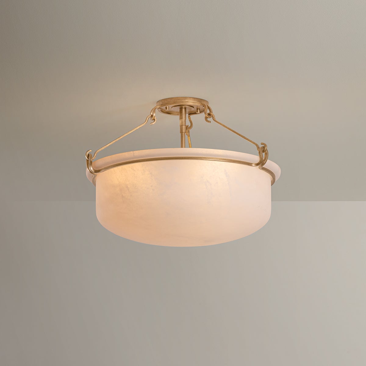 Lowerre Semi Flush 21.75" — a Hudson Valley semi flush for hallways, bedrooms, and entryways at Laurie Yapp Home.