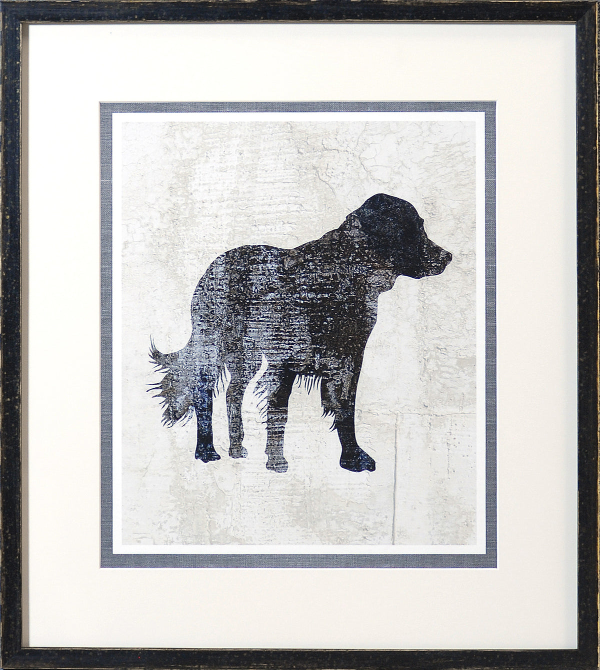Canine Companion Silhouette Quartet Bundle — figurative fine art print shown from another angle