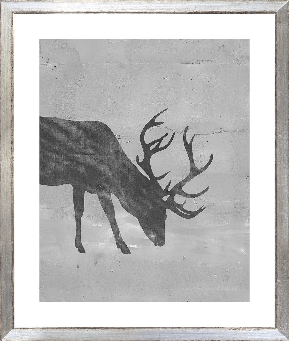 Posed Deer Silhouette Trio I (I-III) Bundle — figurative fine art print shown from another angle