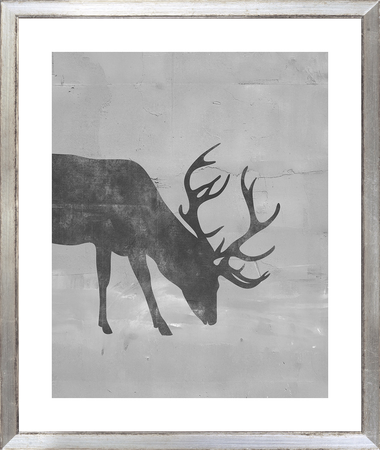 Posed Deer Silhouette Trio I (I-III) Bundle — figurative fine art print shown from another angle