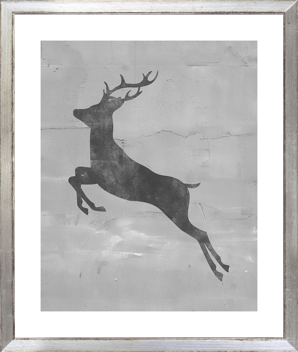Posed Deer Silhouette Trio II (IV-VI) Bundle — figurative fine art print shown from another angle