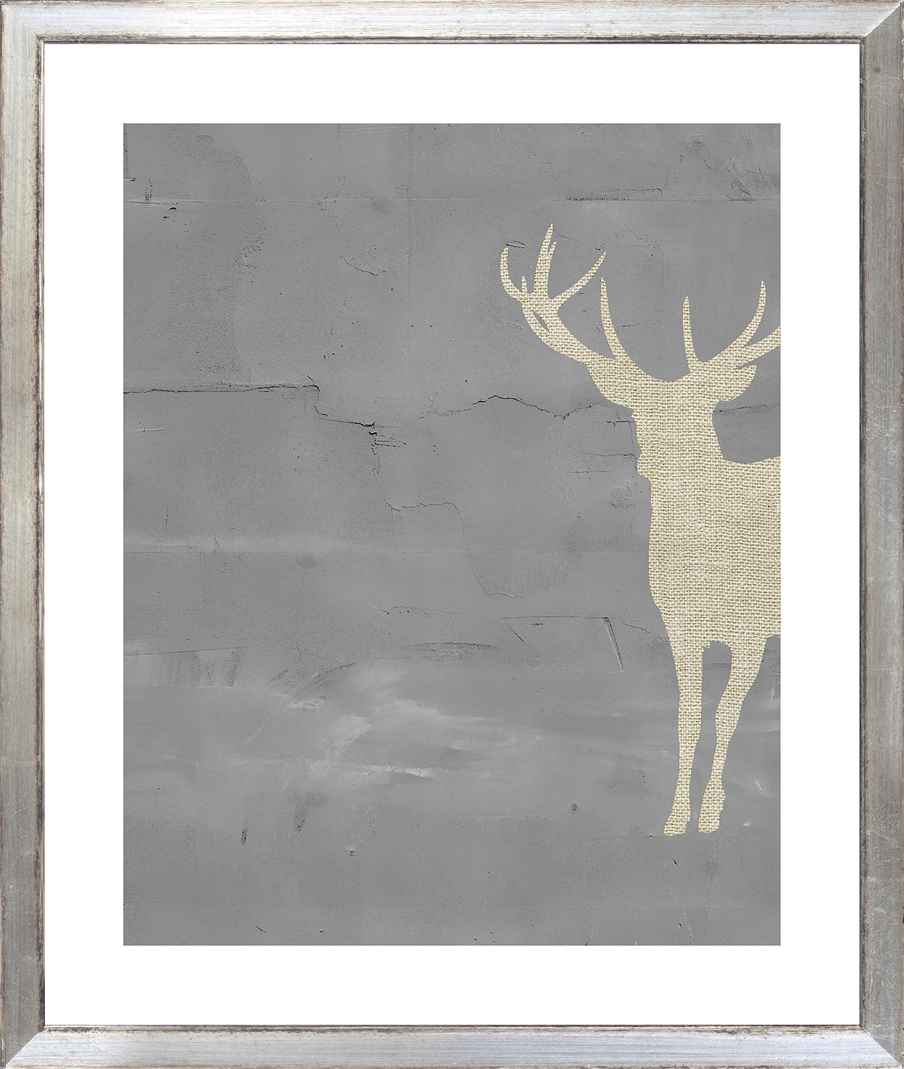 Posed Deer Silhouette Trio III (VII-IX) Bundle — figurative fine art print shown from another angle