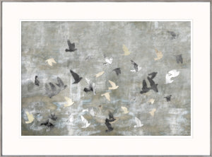 Lady Amherst & Follow Me Bird Statement Pair Bundle — figurative fine art print shown from another angle