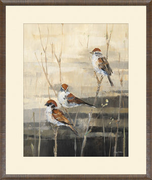 Evening Sanctuary Chickadee Pair Bundle — nature and landscape fine art print shown from another angle