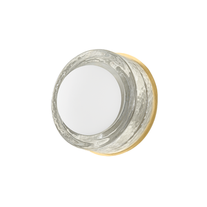 Mackay Wall Sconce 7.75" x 0" in aged brass — a Hudson Valley wall sconce for bathrooms, hallways, and living rooms at Laurie Yapp Home.