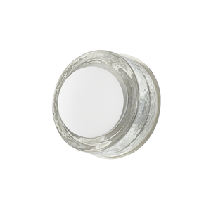 Mackay Wall Sconce 7.75" x 0" in polished nickel shown from a second angle to highlight the arm curve and shade silhouette.