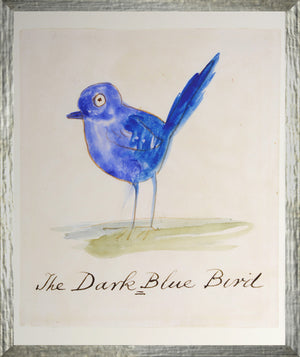The Dark Blue Bird framed art print