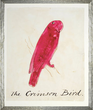 The Crimson Bird framed art print