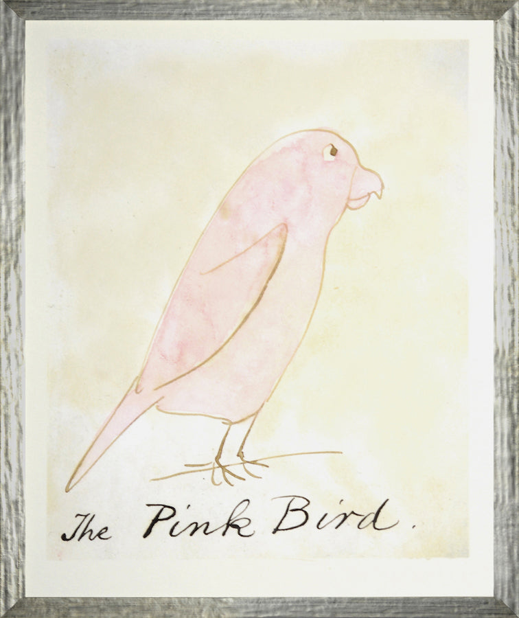 The Pink Bird framed art print
