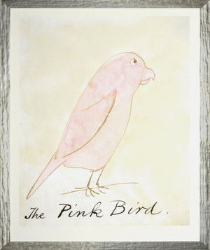The Pink Bird framed art print