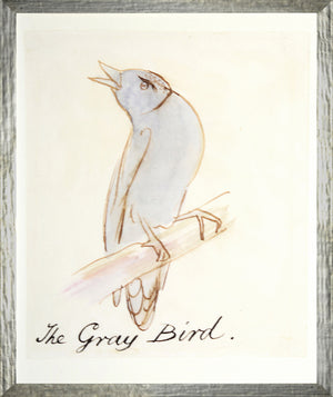 The Grey Bird framed art print