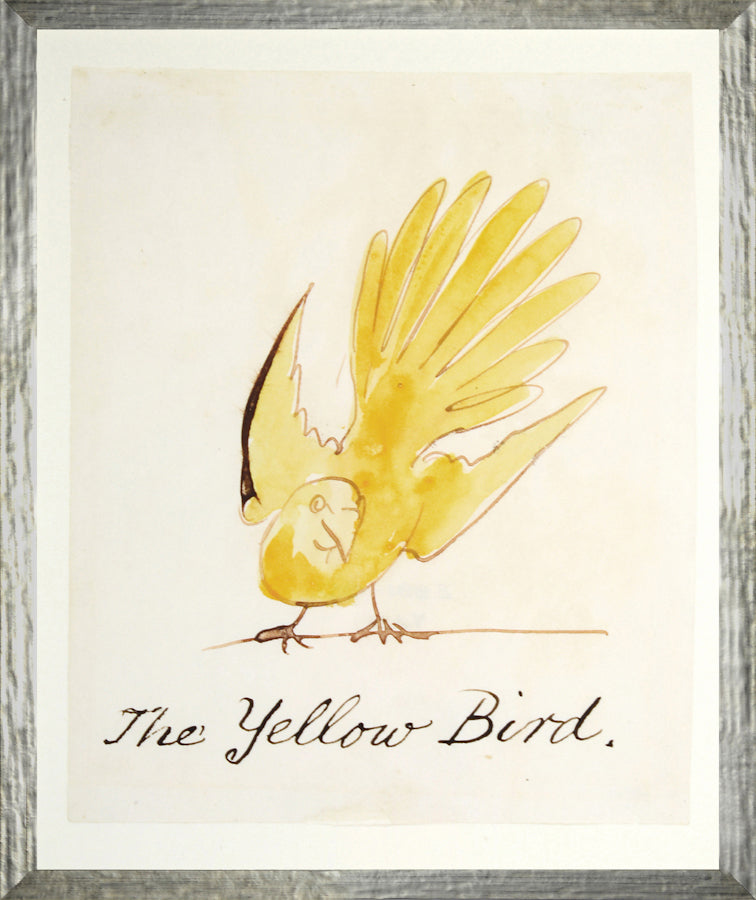 The Yellow Bird framed art print