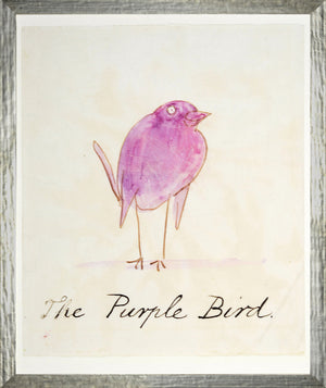 The Purple Bird framed art print
