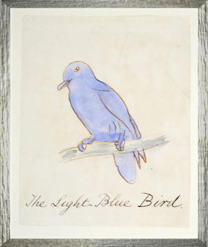 The Light Blue Bird framed art print