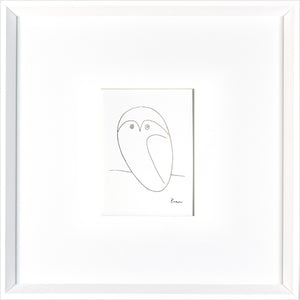 Picasso Owl — nature and landscape fine art print in neutral tones at Laurie Yapp Home