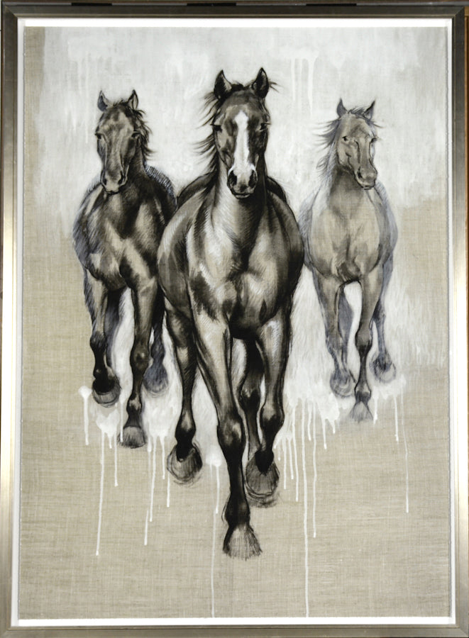 Freedom Run II — nature and landscape fine art print in neutral tones at Laurie Yapp Home