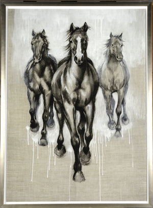 Freedom Run II — nature and landscape fine art print in neutral tones at Laurie Yapp Home